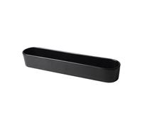 FbqLhe1ahh Variété d'objectifs Soucoupe Ovale allongée en céramique for Composition Florale, idéale for Le Jardinage à la Maison ou au Bureau(Noir)