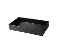 FbqLhe1ahh Variété d'objectifs Soucoupe rectangulaire Minimaliste en céramique for compositions Florales, Plateau égouttoir for Plantes de Jardin(Noir)