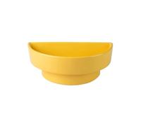 FbqLhe1ahh Variété d'objectifs Soucoupe Semi-Circulaire à Base Haute for compositions Florales, Plateau égouttoir en céramique for Bureau(Yellow)