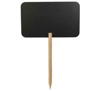[FBS-RECTANGLE] Securit Pancarte silhouette ardoise noire Rectangle 45 x 73 c...