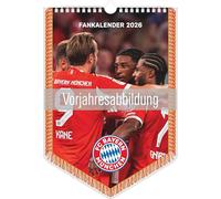 FC Bayern München 2027: Bannerkalender 21x29,7 cm mit 12 Stadion- und Fußballspieler-Fotografien, deutschem Kalendarium und Spiralbindung
