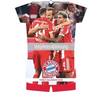 FC Bayern München 2027: Trikotkalender 34,1x42 cm mit 12 Fußballspieler-Fotografien, deutschem und englischem Kalendarium und Spiralbindung