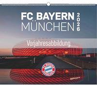 FC Bayern München 2027: Wandkalender 60x50 cm mit 12 Stadion- und Team-Fotografien, sprachneutralem Kalendarium und Spiralbindung