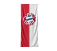 FC Bayern Drapeau format portrait Logo 400 x 150 cm - rouge/blanc