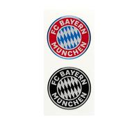 FC Bayern Munich I Lot de 2 logos autocollants 3D I Rouge