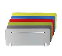 FCfpxwtz Cloison de Bureau en Feutre, Écran de confidentialité for Bureau réglable, Panneau Acoustique Multicolore 60-120x30 cm(Gray-b,80X30CM)