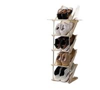 FCfpxwtz Étagère à Chaussures Pliable, Étagère à Chaussures Pliable, empilable, Peu encombrante, 2 6 Couches de Rangement, Salon, entrée, pièces(White 5 Layers)