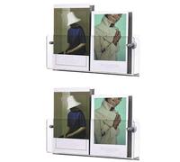 FCfpxwtz Porte-revues en Acrylique, Paquet de 2 | Transparent,40cm/15.75in