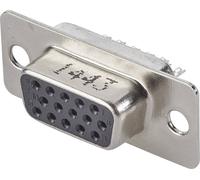 FCI D-SUB 10090770-S154ALF Embase SUB-D femelle 180 ° Nombre de pôles: 15 fût à souder