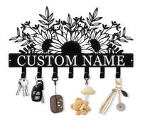 FCLYDER Personnalisé Porte Clef Mural Design, Personnalisez Keys Porte Clé Mural, Accroche Clef Mural Original, Range Clef Mural, en Métal, Décoration de Maison, Cuisine, Entrée, Bureau