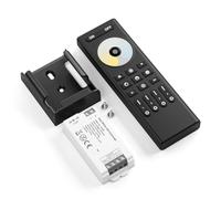 FCOB 5050SMD COB CCT C02RF 2.4G RF Contrôleur&RC02RFB Télécommande Contrôleur Kit 4 zones RF 2,4 GHz sans fil télécommande à distance PWM CCT (+ CW WW) 3 broches LED bande DC5V DC12V DC24V