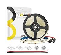 FCOB COB Bande LED Blanc Chaud 3000K 480LEDs/m 5M DC12V 8mm Largeur CRI90+ Flexible Haute Densité Lumière variable luminosité uniforme pour DIY décoration(Ne contient pas Contrôle Alimentation)