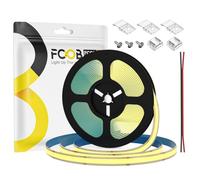 FCOB COB Bande LED Flexible Blanc Chaud 3000K 480LEDs/m 5M 24V CRI90+ IP65 | Uniform Haute Densité Intensité variable CE UL Etanche Ruban LED pour DIY Décoration (Sans alimentation contrôleur)