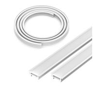 FCOB T2010 3M Profilé/Goulotte en Silicone Néon Blanc Lait 120° Éclairage par Réflexion Flexible DIY pour Bandes LED COB/SMD ≤18mm (Bandes LED Non Incluses)