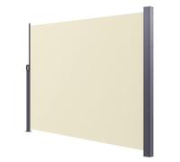 FCZVWPR Auvent Latéral Rétractable, Écran De Confidentialité Extérieur | Rideau De Séparation De Cour Coupe-vent, For Cour, Toits-terrasses Et Piscines(Beige,1.8x5m/6x16ft)