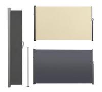 FCZVWPR Auvent Latéral Rétractable for Patio, Mur D'intimité Résistant | Pare-soleil Coupe-vent Manuel, Cadre En Fer, For Couverture Latérale, Pare-soleil(Dark Gray,1.8x3m/6x10ft)