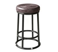FCZVWPR Chaises De Tabouret en Hauteur, Tabourets De Bar en Métal, Chaise D'événement Confortable, Assemblage Facile, for Laboratoire De Tatouage, Massage, Salon(Browns,63cm/25in)