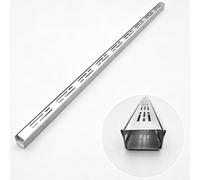FCZVWPR Drain De Canal en Acier Inoxydable 304, Kits De Drainage De Tranchée en Béton Extérieur, avec Grille Amovible, for Terrasse De Ferme De Jardin De Cour(100x5x3cm/39.4x1.97x1.18in)