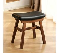 FCZVWPR Tabouret De Comptoir, Chaise D'appoint De Salle À Manger Rembourrée, Tabouret De Selle en Bois Massif, Chaise De Travail, Rembourré Confortable(Black)