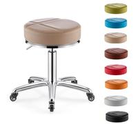 FCZVWPR Tabouret Dot Rond, Chaise Pivotante À 360 °, Tabouret De Bar Minimaliste, Forte Capacité De Charge, Fiable for Les Tâches De Laboratoire Et D'atelier(Beige)