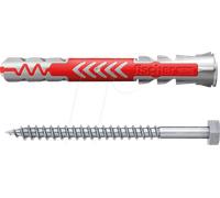fischer fischer Cheville bi-matière DuoPower 10 x 80 S avec vis, boîte à fenêtre Quantité:10