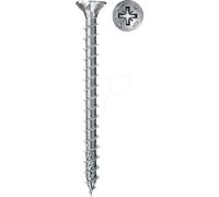 fischer fischer Vis PowerFast II FPF II CZF 3,5x25 BC 300 Tête fraisée, empreinte PZ, zingué blanc, filetage total Quantité:100