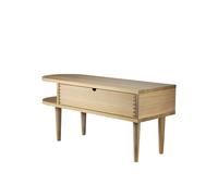 FDB Møbler Banc F24 Radius Oak nature lacquered 35x90 cm