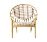 FDB Møbler Chaise J166 Jørna Oak nature lacquered-red diced