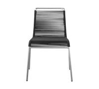 FDB Møbler Chaise M20 Teglgård Cord Chair Black-stainless steel