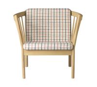 FDB Møbler Fauteuil J146 Oak nature lacquered-red diced