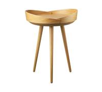 FDB Møbler Table à plateau D106 Bakkedal Ø38 cm Oak nature lacquered