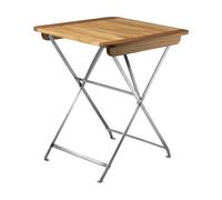 FDB Møbler Table de balcon M26 Lilleø Teak-acier inoxydable