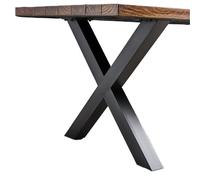 FDBTYJN Ensemble De Pieds De Meubles Ensemble De 2 Pieds De Table en Métal, Socle en Acier for Meubles(L50xW7xH71)