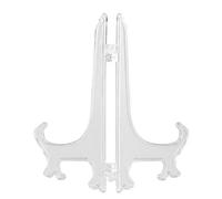 Fdit 10 Pcs Pliage Porte-Plaques en Plastique Chevalets ou Support Plat Cadre Photo Décoratif Présentoir Rack pour Mariages Décoration Anniversaires Tables(20cm)