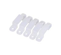 Fdit 100 Pcs LED Light Strip Connecteur Silicon Fastener Clip pour Fixation 3528 5050 1210 RGB LED Bande Lumière 8/10/12 mm(10mm)