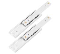 Fdit 2 pcs en Alliage D'aluminium Lourds Coureurs Roulement À Billes Coulisses De Tiroir Rail Télescopique Durable Lisse Glissière pour Armoire À Tiroirs(140mm)