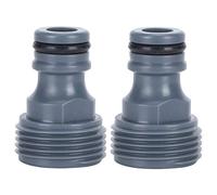 Fdit 2 Pièces G3/4 Filetage Mâle Connecteur Rapide Mamelon Tuyau D'arrosage Robinet Mamelon Adaptateur Outil D'irrigation Arroseur Dispositif D'irrigation Accessoire