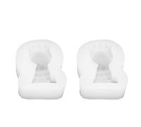 Fdit 2 Pièces Lion Moule en Silicone Fabrication de Bougies 3D, 7x5,8x2,8cm
