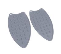 Fdit 2 Pièces Repose-Fer en Silicone Tapis de Repassage Support de Fer Résistant à la Chaleur Durable Doux Épais Coussin Antidérapant avec Silicone Résistant aux Hautes Températures (GREY)