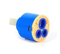 Fdit 35 / 40mm Mitigeur en Cramique Tige Mitigeur Robinet Mitigeur Robinet Interne Robinet de Remplacement pour Robinet Remplacer Partie PP Plastique Bleu Pratique(40mm)