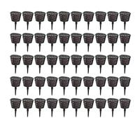 Fdit 50Pcs Panier D'Engrais Bonsai Box Boîte en Plastique Boîte D'engraissement en Plastique Boîte de Fertilisation pour Boîte D'Engrais Engrais en Boîte Nourriture Végétale
