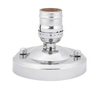 Fdit Adaptateur de Base D'ampoule E26/E27 Vintage Industriel Plafonnier/Applique Murale Support de Base Ampoule Lampe Douille à Vis(Argent)