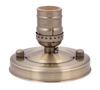 Fdit Adaptateur de Base D'ampoule E26/E27 Vintage Industriel Plafonnier/applique Murale Support de Base Ampoule Lampe Douille à Vis(Bronze vert)