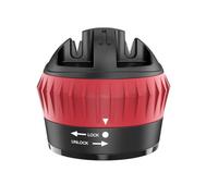 Fdit Aiguiseur de Couteaux en 2 étapes Aiguiseur de Couteaux Rotatif de Rond Compatible avec les Base à Ventouse Outil D'affûtage à une Main pour les (Couleur assortie)