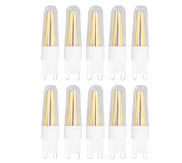 Fdit Ampoule LED G9 3 W 200 Lm à Filament Long pour Lustre, Plafonnier, Table, Blanc Chaud, 220 V, Excellente Performance, Protection des Yeux, Faible Consommation D'énergie, Lot de 10