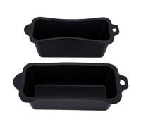Fdit Bacs à Graisse pour Barbecue en Silicone, Bacs D'égouttement Réutilisables pour Gril, Conception Profonde, Poignée Antidérapante, Passe au Lave-Vaisselle, Récupérateur de Graisse (Black)