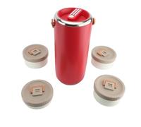 Fdit Bocal Alimentaire isolé 3,4 L, en Acier Inoxydable 304, à Large | L'isolation Sous Vide à Double Couche Garde les Repas au Chaud Pendant 6 à 8 Heures, la Boucle d'étanchéité en Silicone