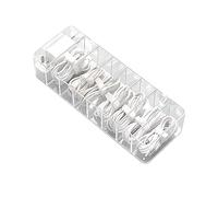 Fdit Boîte de Gestion de Câbles en Plastique, Rangement de Cordons avec Design de Dissipation Thermique Creux pour Bureau, Organiseur de Multiprises
