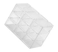 Fdit Boîte de Rangement Transparente à Compartiments Multiples, Organisateur pour Perles Bijoux DIY Artisanat (ABS)