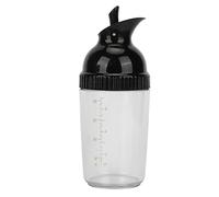 Fdit Bouteille de Mélangeur de Vinaigrette, Shaker de Vinaigrette, Bouteille de Vinaigrette 200 Ml Shaker de Vinaigrette Récipient de Vinaigrette (Noir)